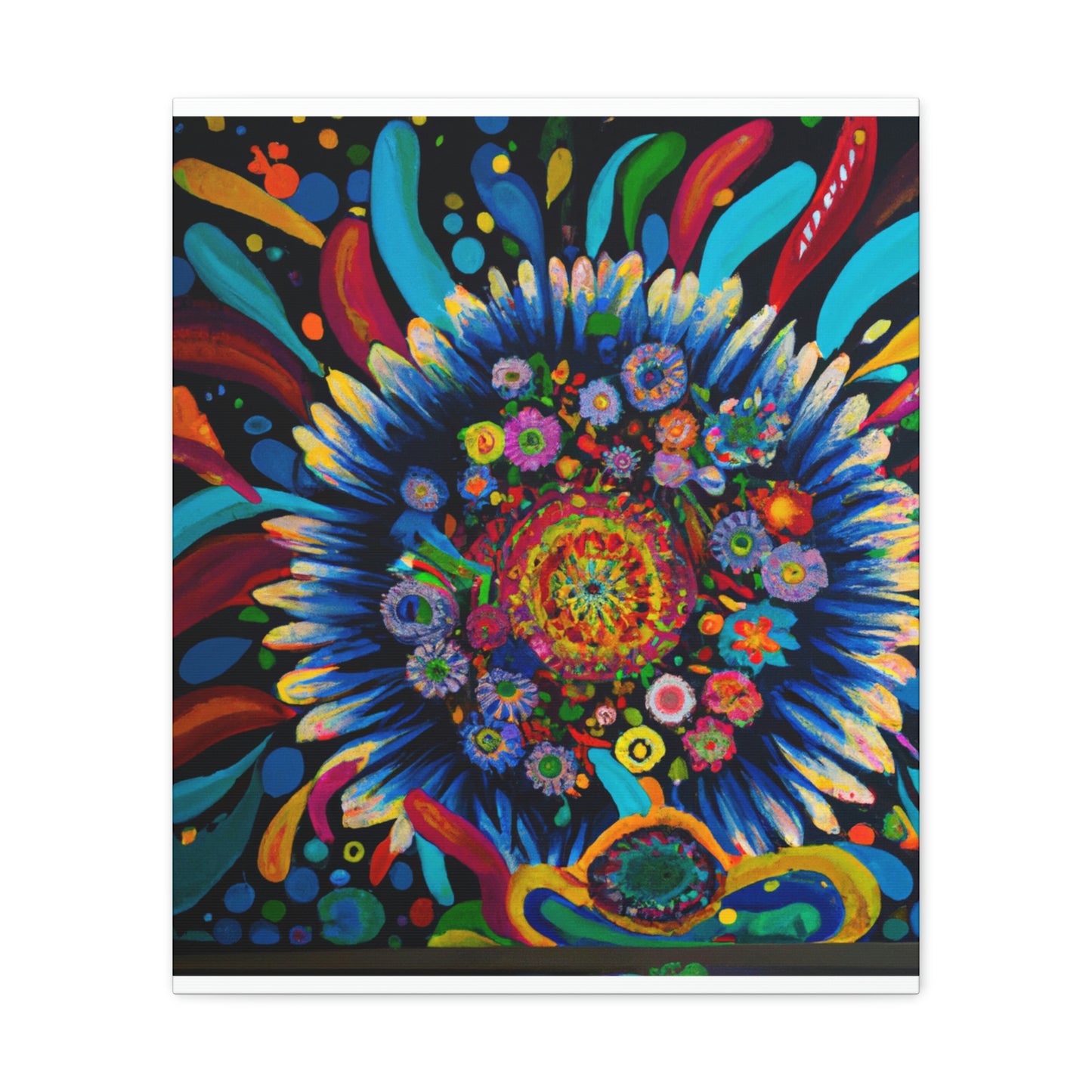 Vibrant Bloom. - Canvas