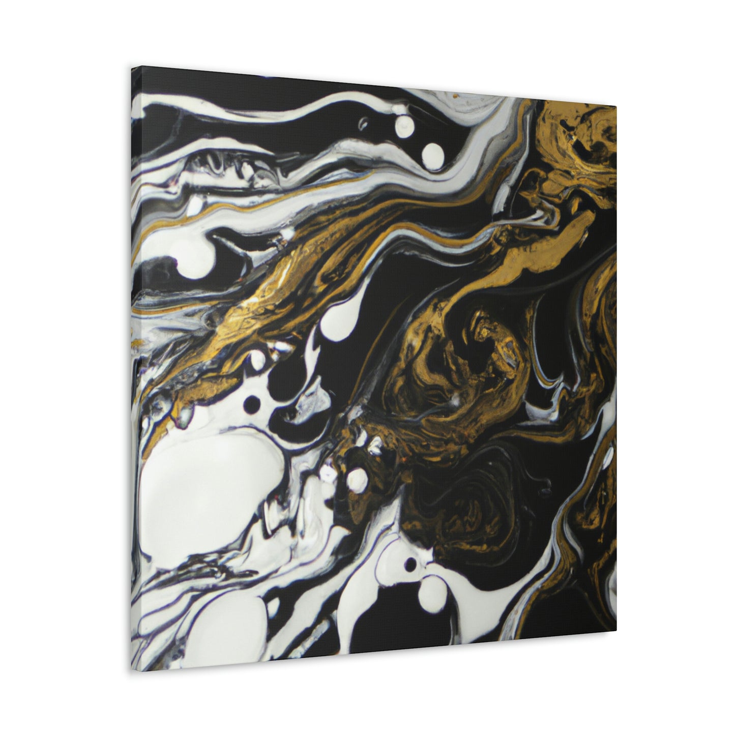 Neon Shadow Pour. - Canvas