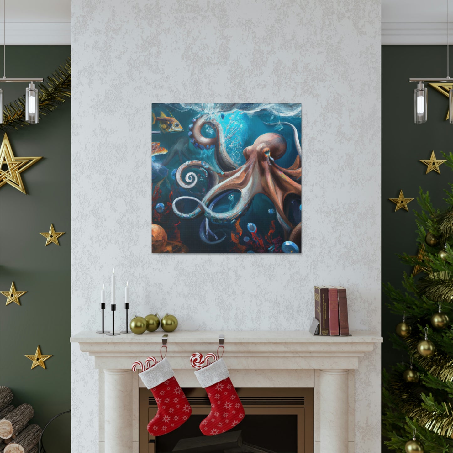 Ocean Marine Glow. - Canvas