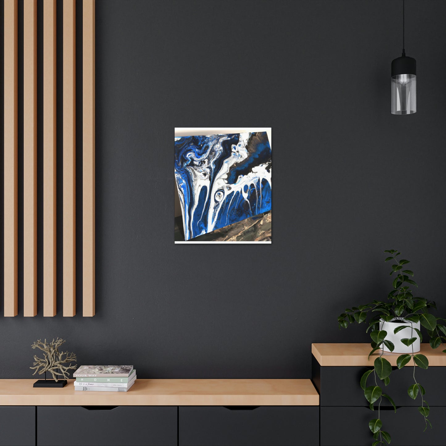 Blue Brilliance. - Canvas