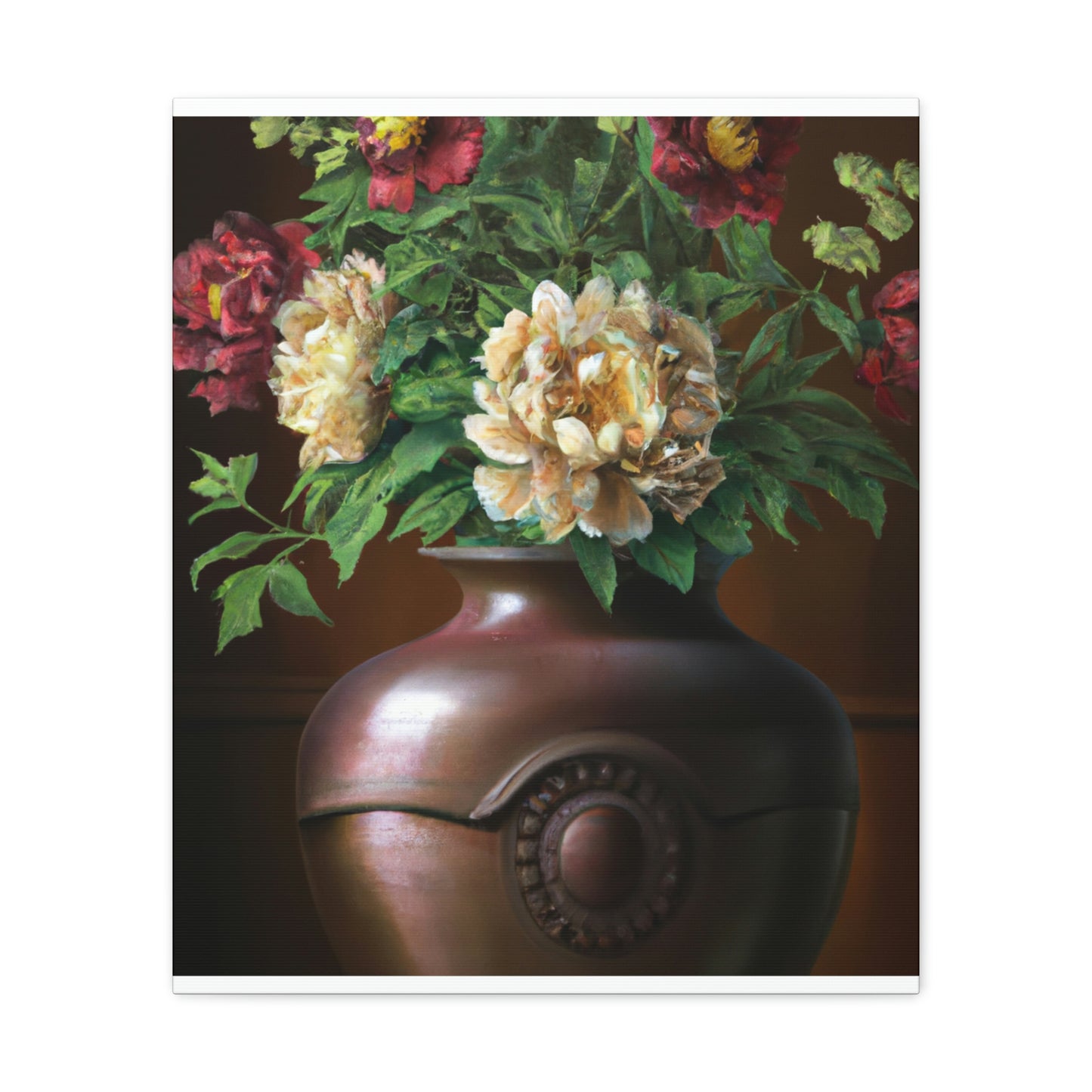 Vase Palette Flourish - Canvas