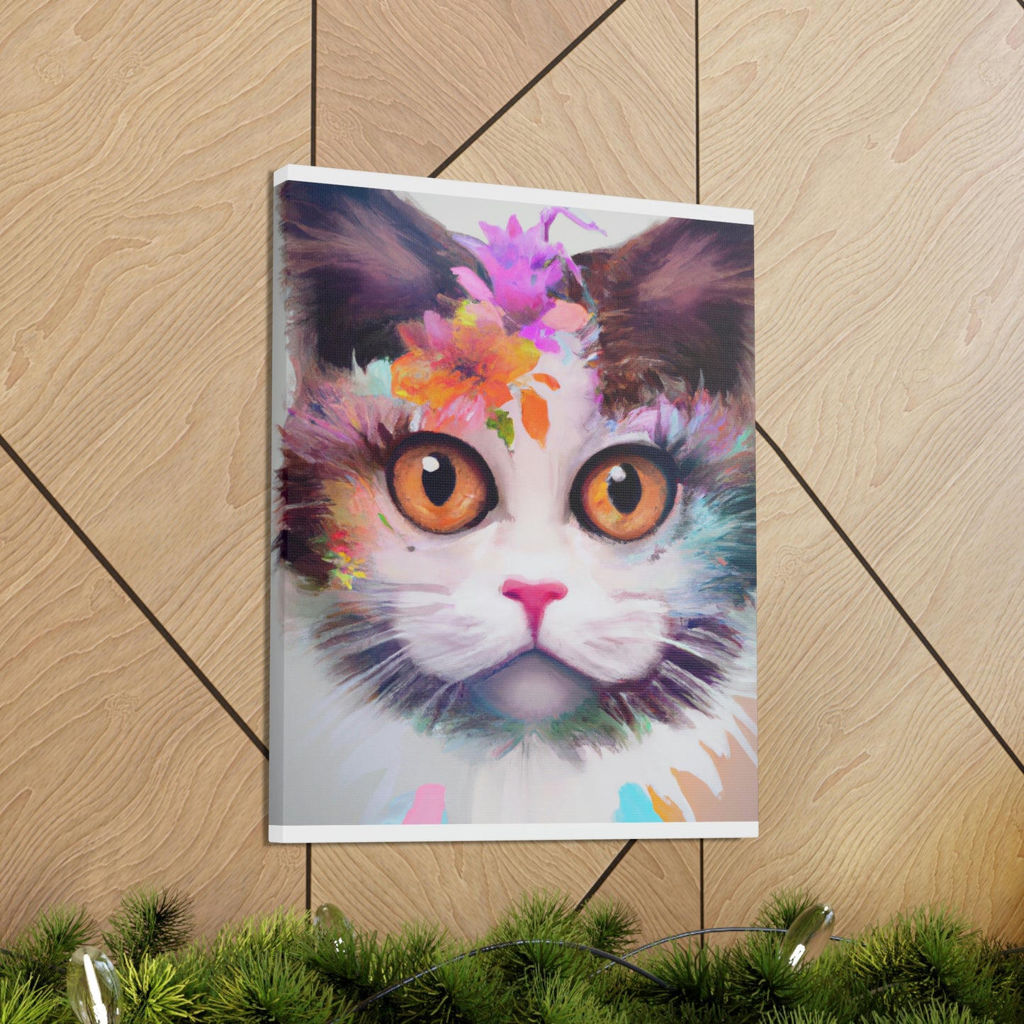 Floral Feline - Canvas