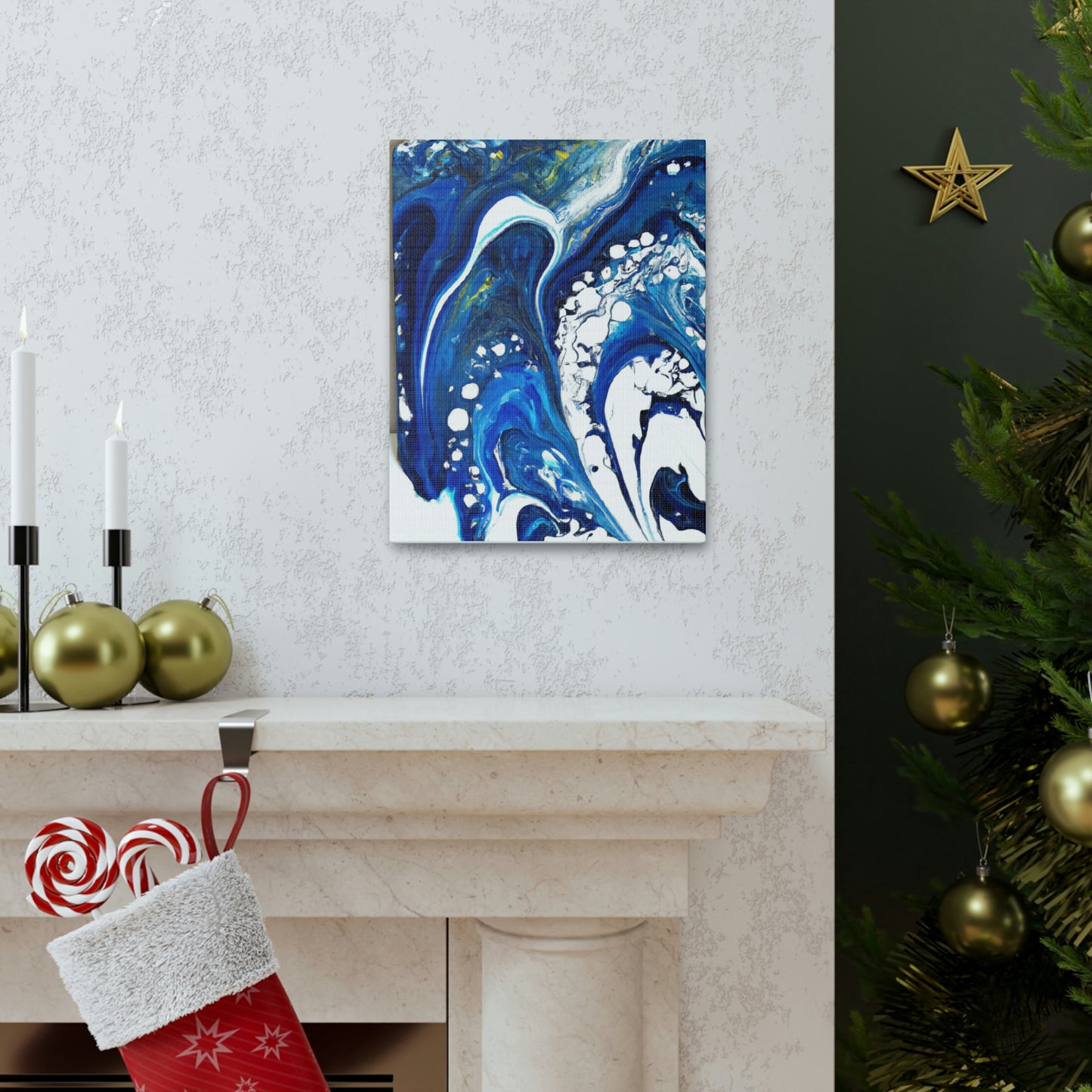 Aqua Drift - Canvas
