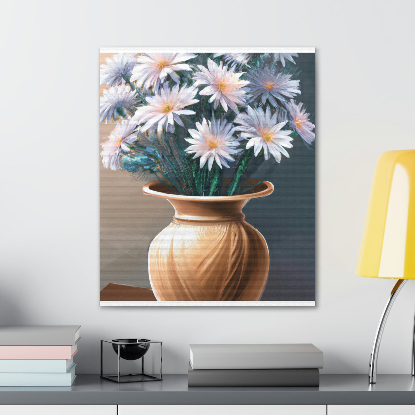 "Flower Vase Delight." - Canvas