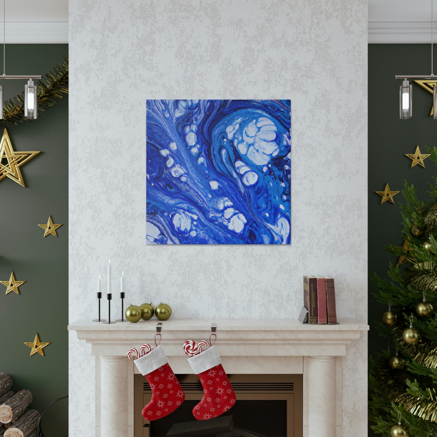 Blue Oasis. - Canvas