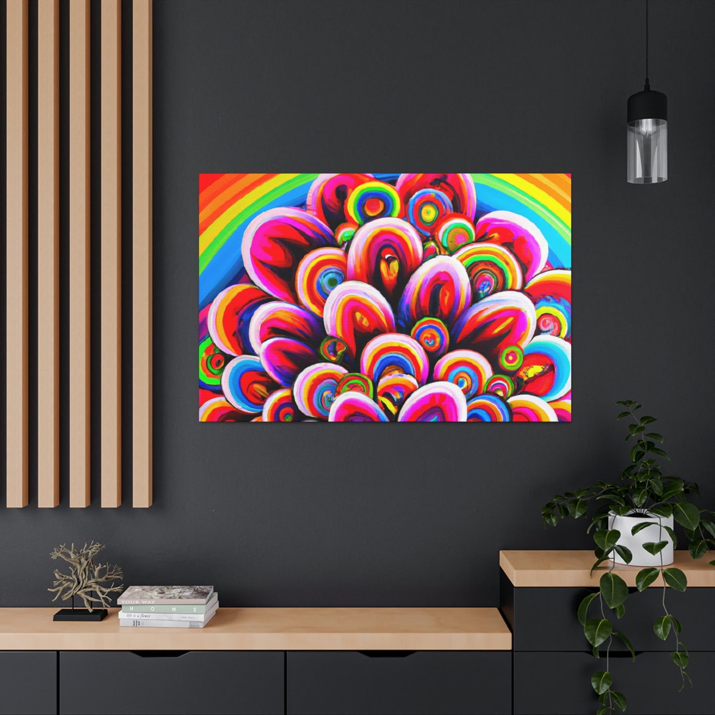 Vivacious Blooms. - Canvas