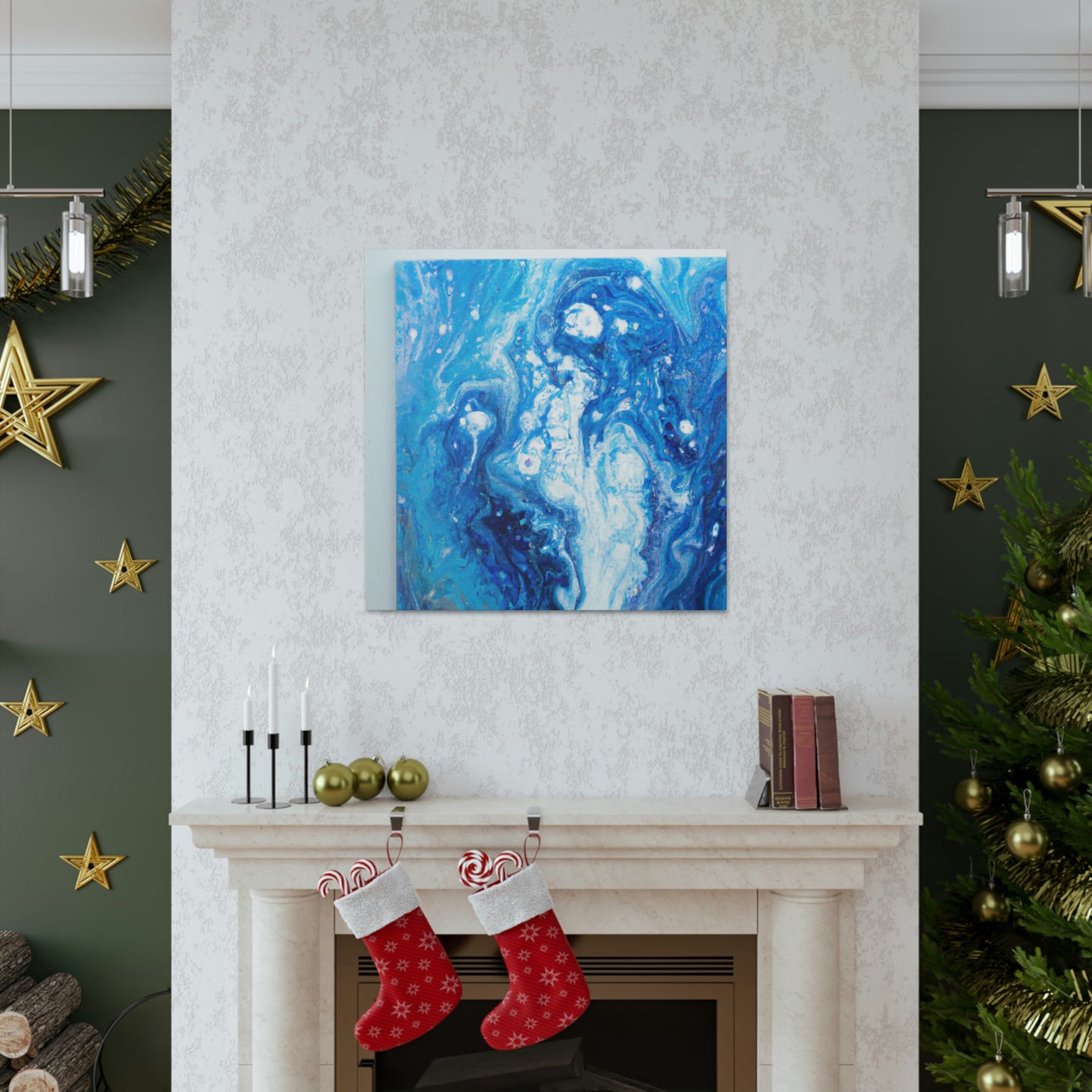 Cerulean Flow. - Canvas