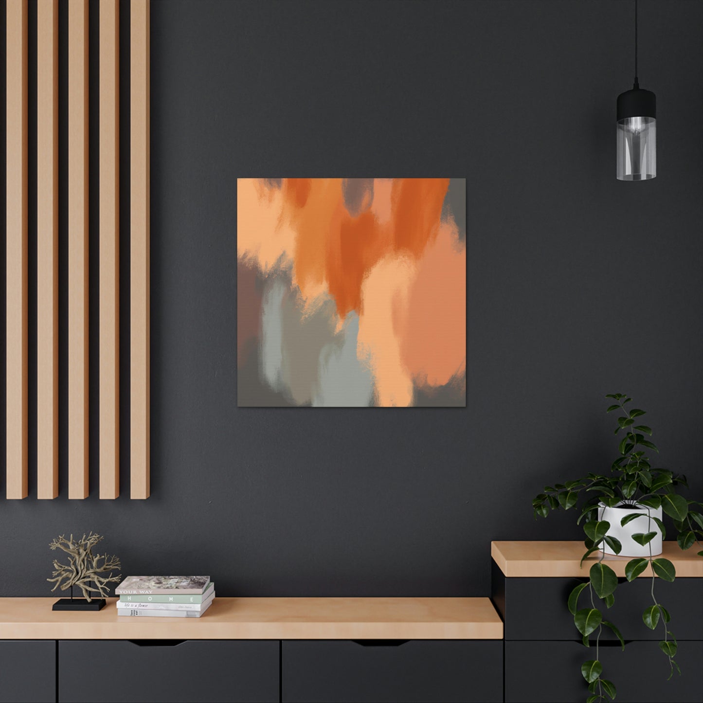 Vibrant Oasis. - Canvas