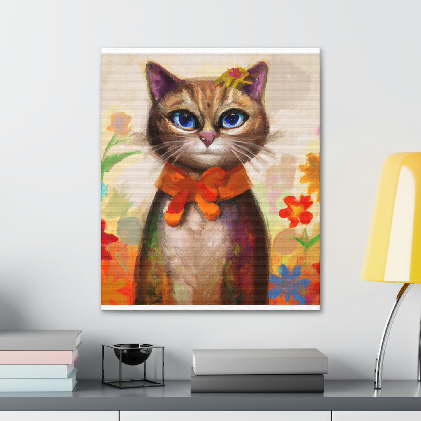 Feline Flora - Canvas