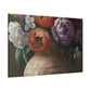 "Fading Floral Finesse" - Canvas