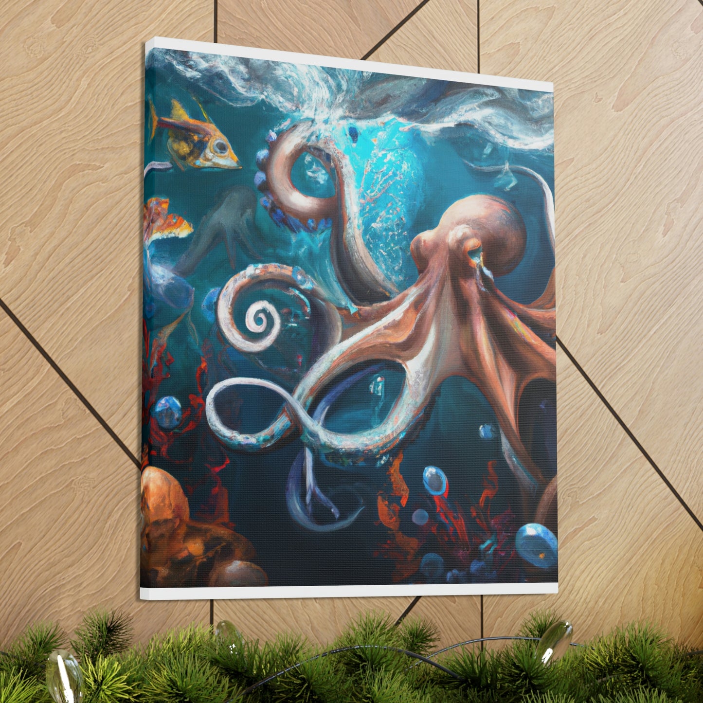 Ocean Marine Glow. - Canvas