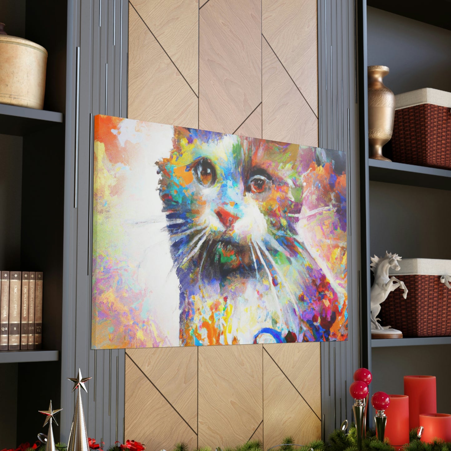 Bloomy Feline! - Canvas