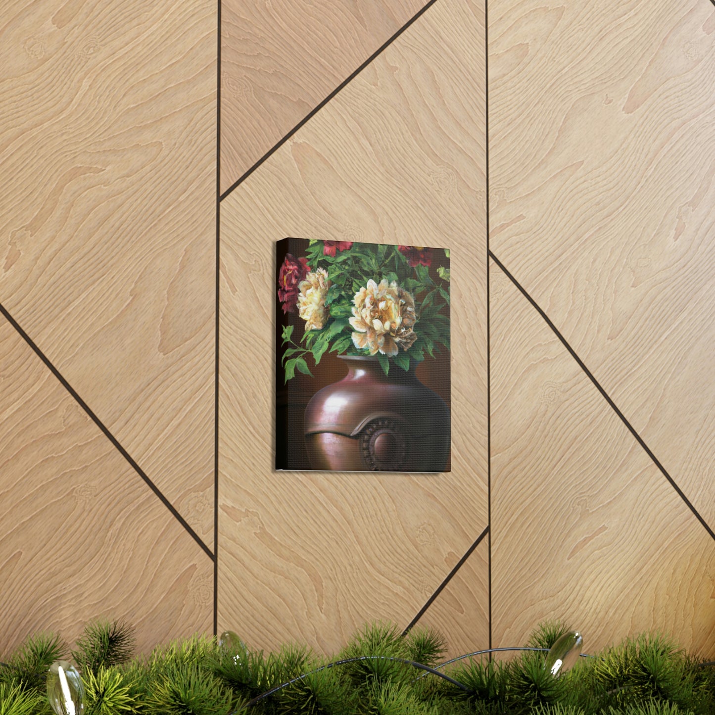 Vase Palette Flourish - Canvas