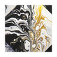 Golden Sparkle Flow. - Canvas