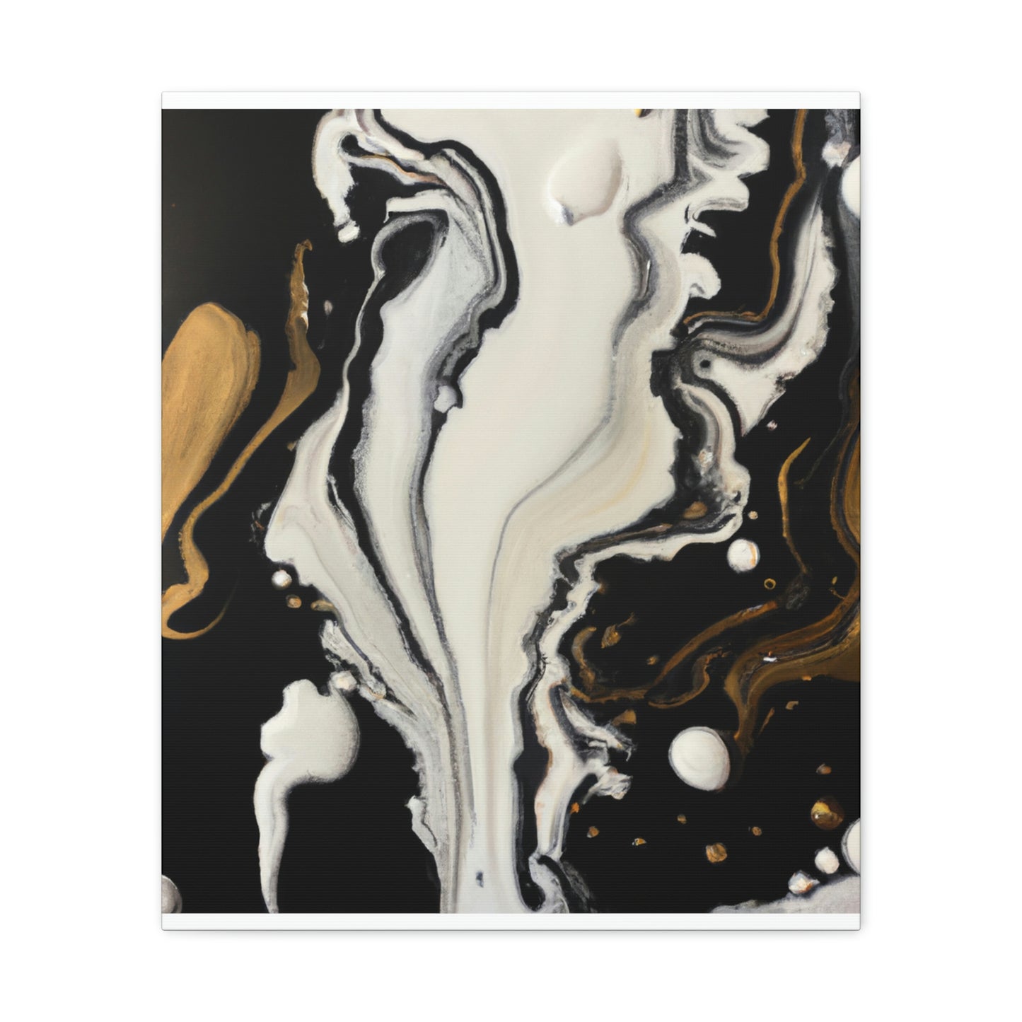 Gold Splash Galaxy. - Canvas