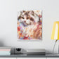 Feline Flora. - Canvas