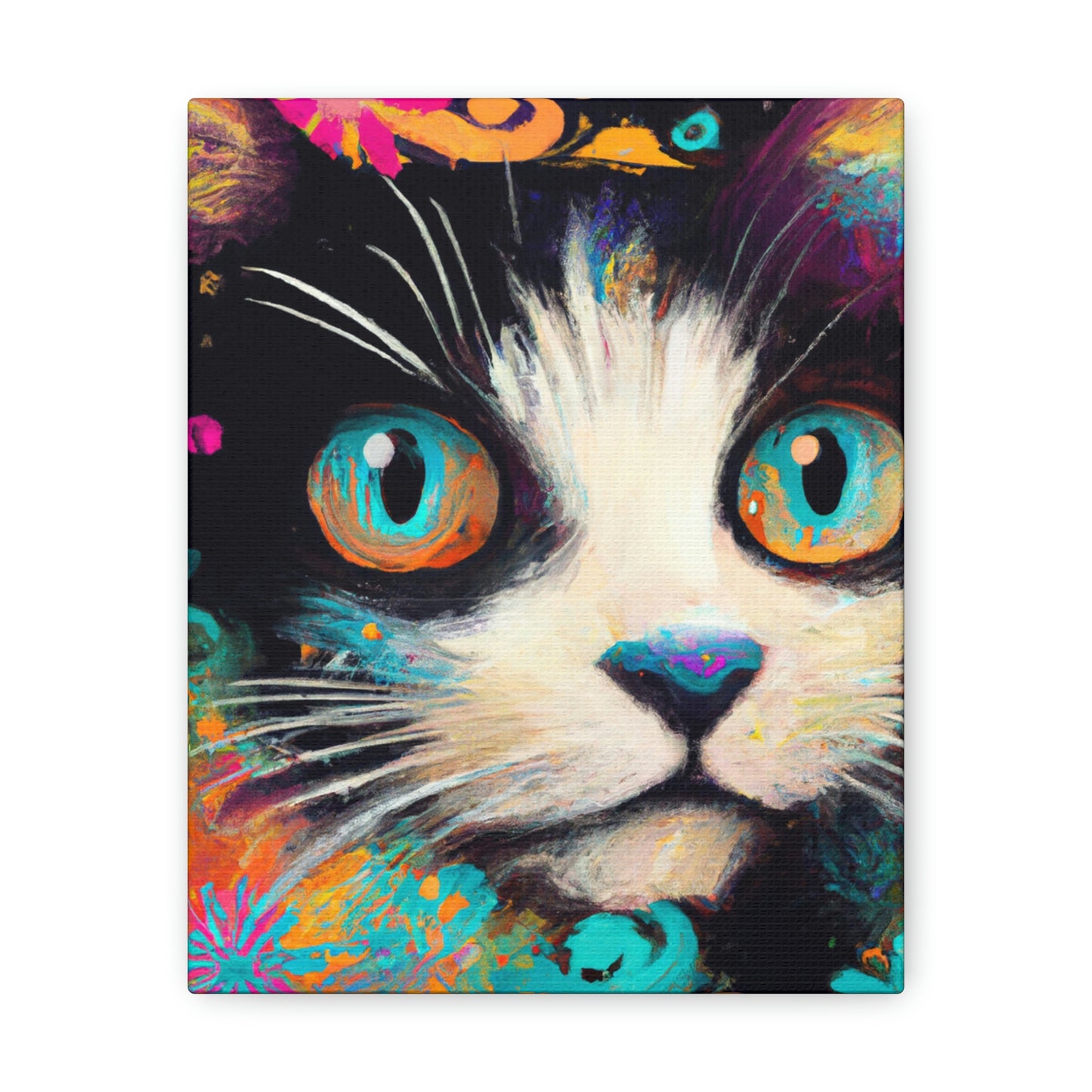 Feline Flourish. - Canvas