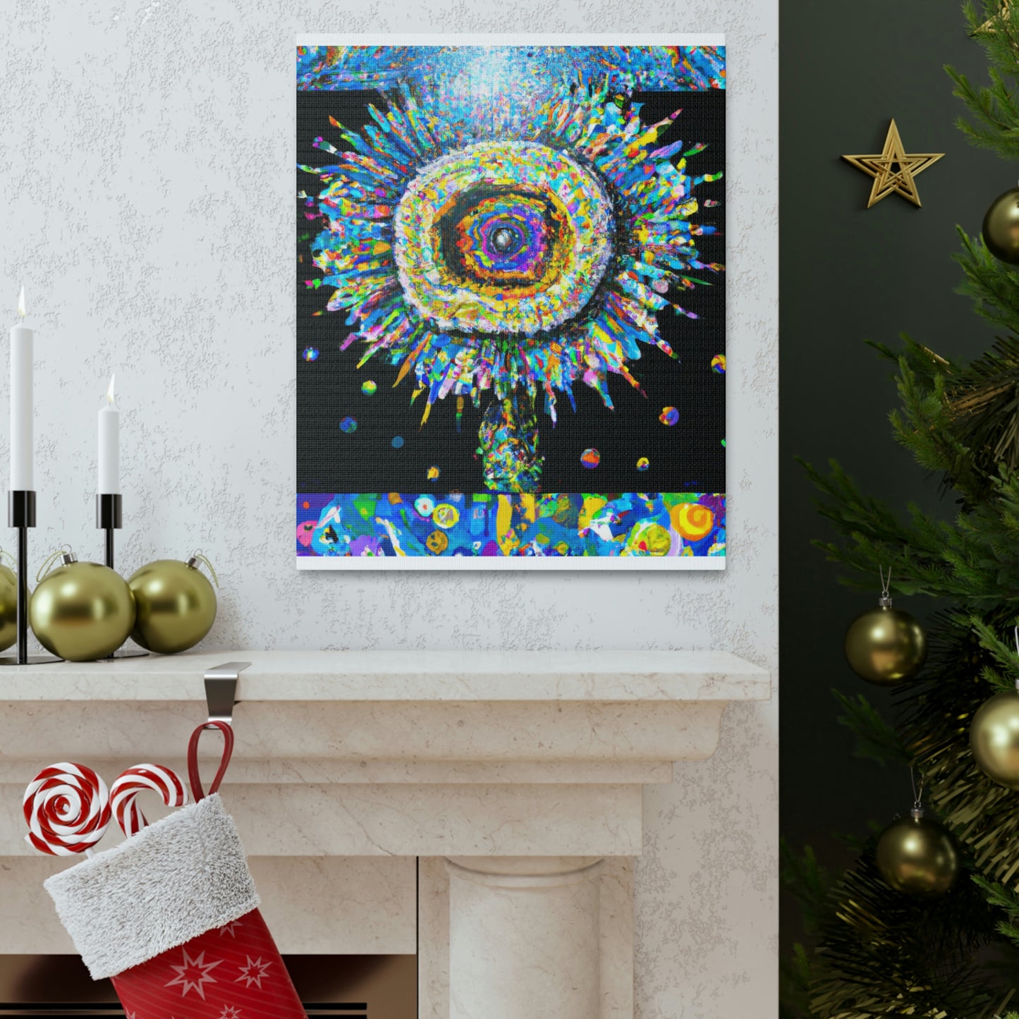 Tri-Bloom Blast - Canvas
