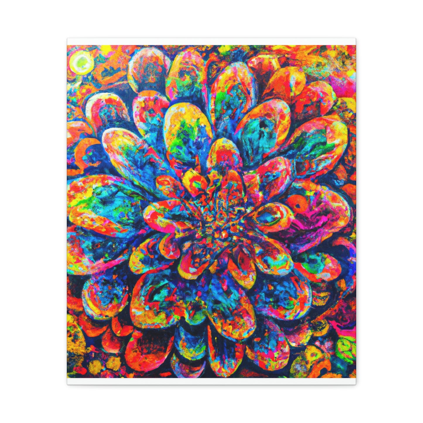 Psychedelic Bloom. - Canvas