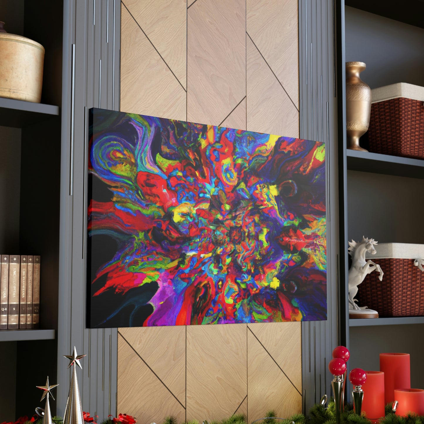 "Trippy Blooms" - Canvas
