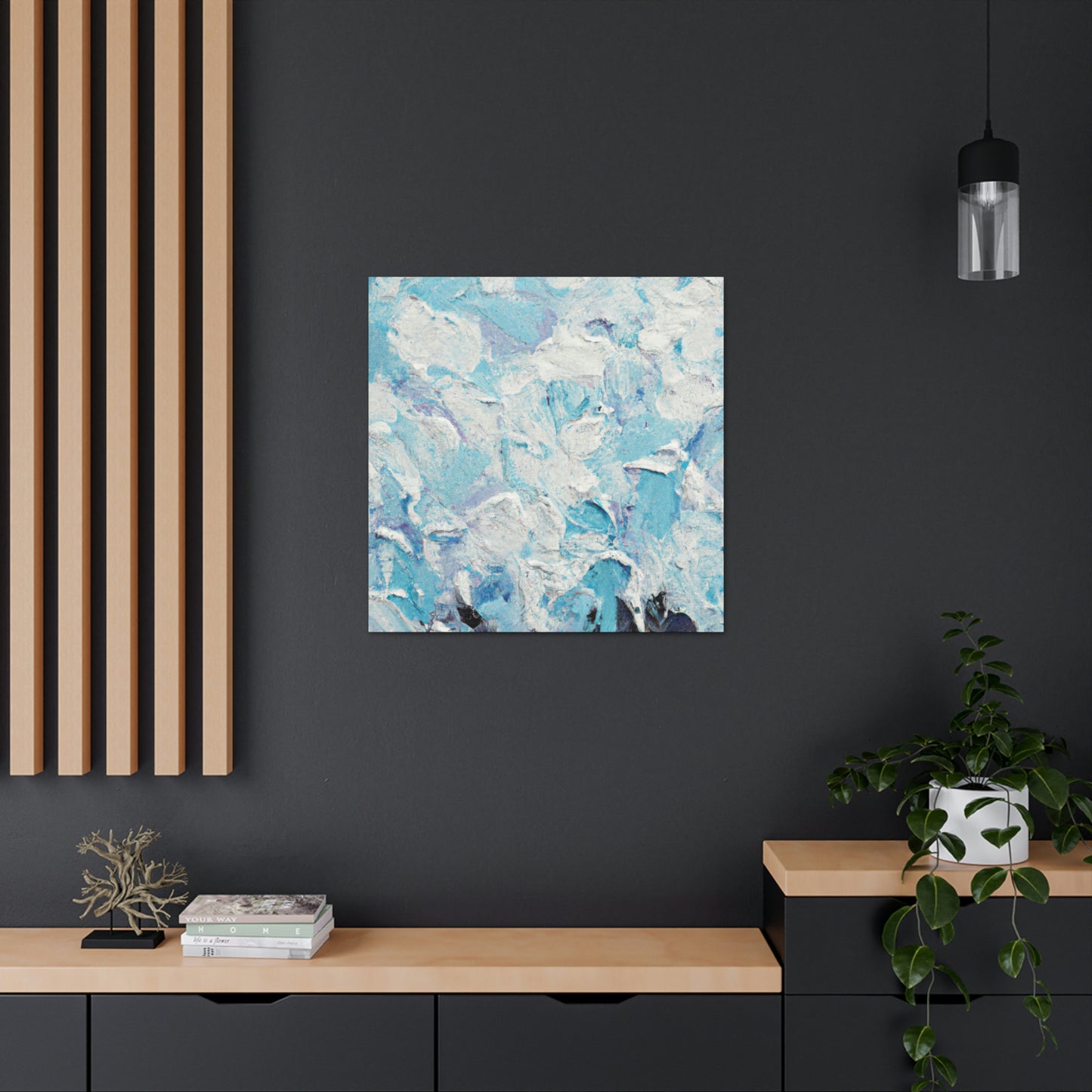 "Aqua Lace" - Canvas