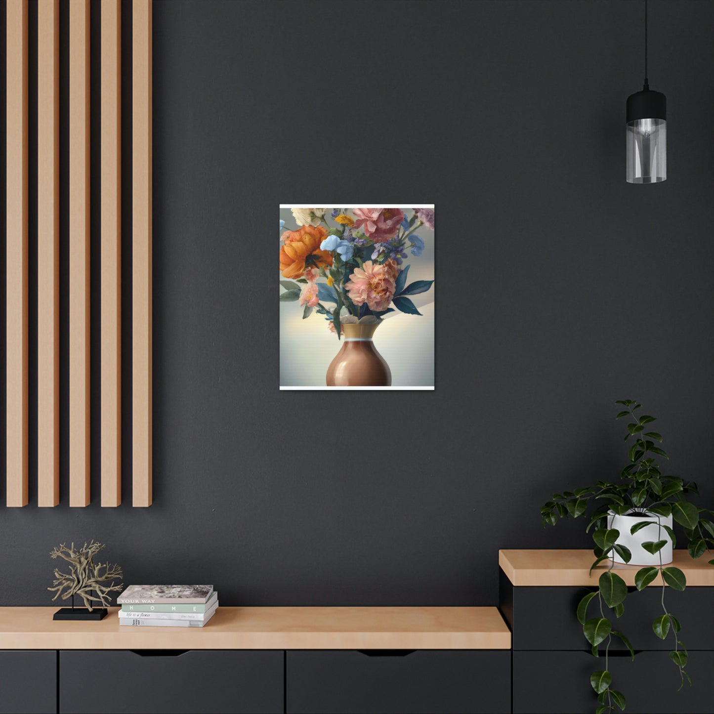 Blooming Floral Splendor. - Canvas