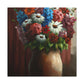 Vibrant Petal Bouquet. - Canvas