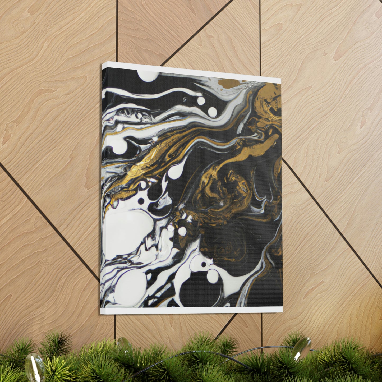 Neon Shadow Pour. - Canvas