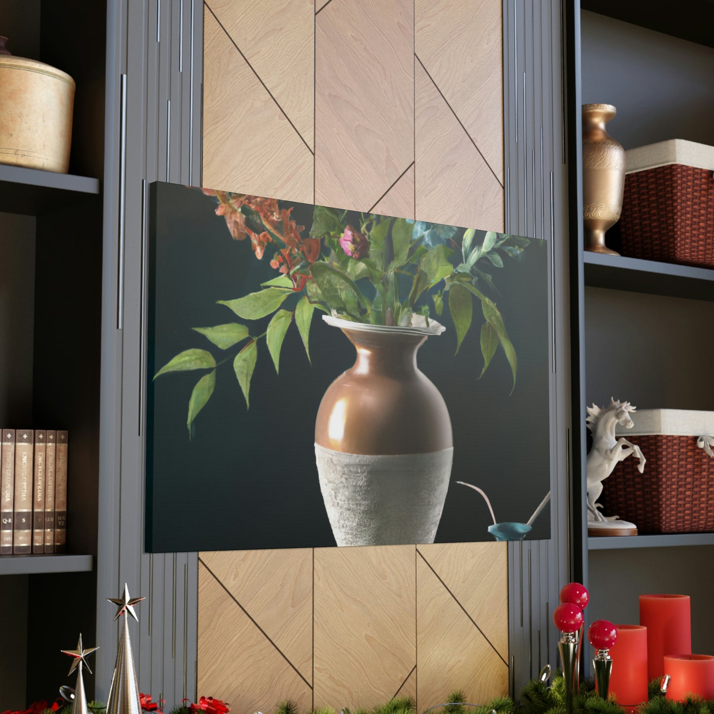 Fuschia Floral Finesse - Canvas
