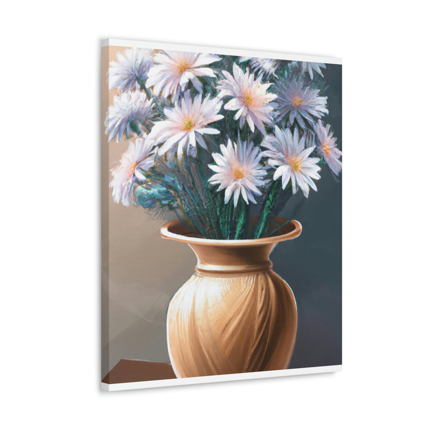 "Flower Vase Delight." - Canvas