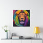 Multicolored Lion Mixture, Artful Roar Dreaming. - Canvas