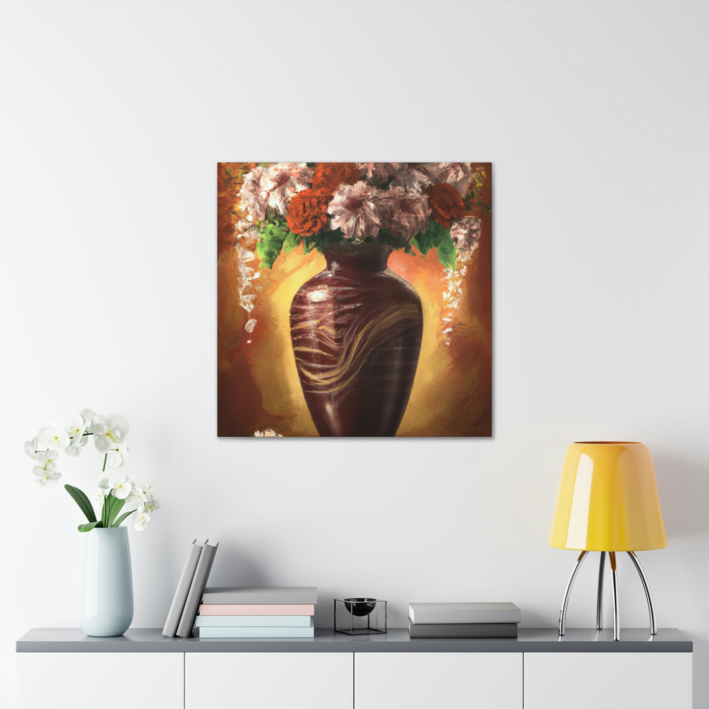 Floral Marvel Scene - Canvas