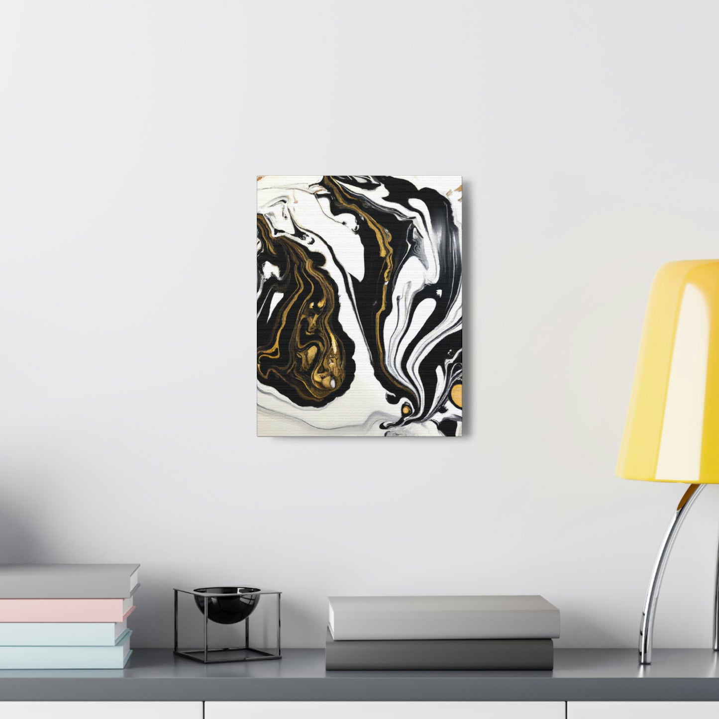 Ebony Gilded Flux - Canvas