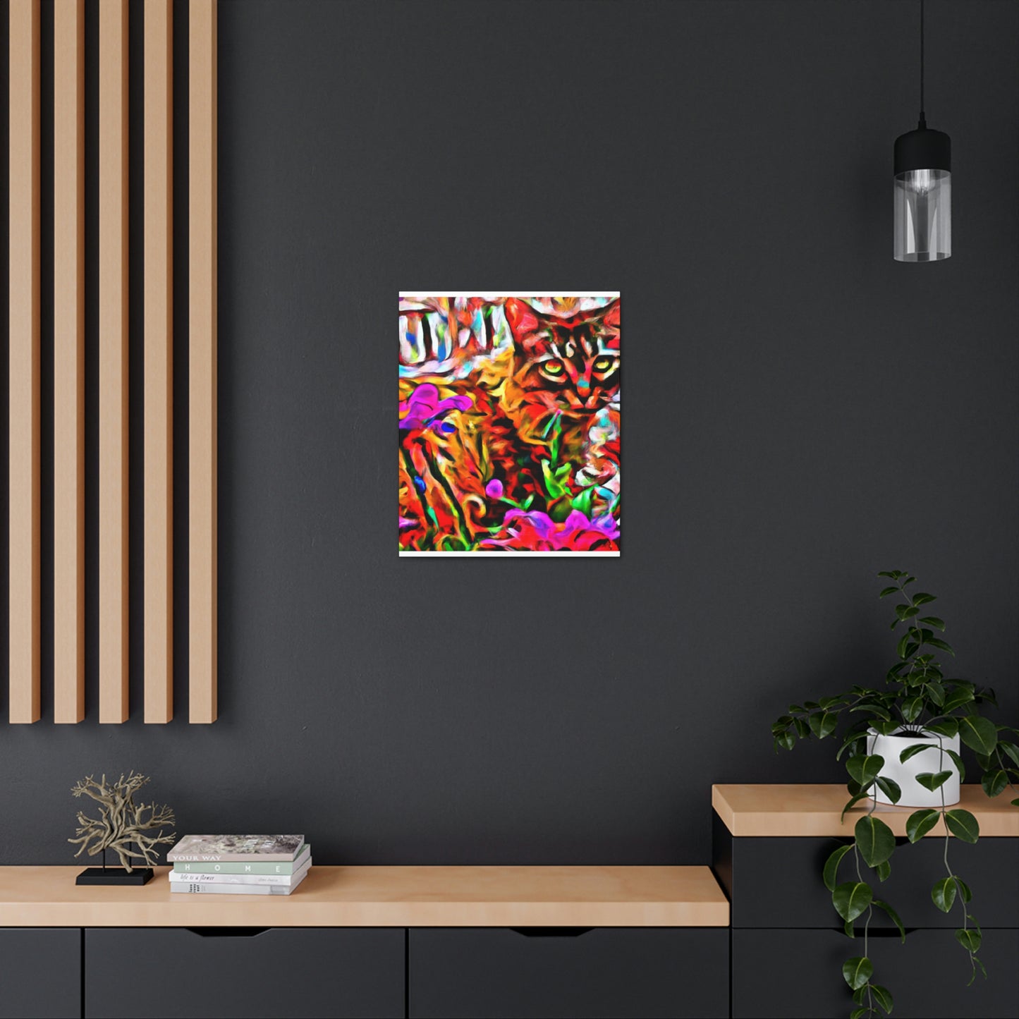 1. "Colored Flower Mix"
2. "Multi Flowered Cat"
3. "Digital Room Mix" - Canvas