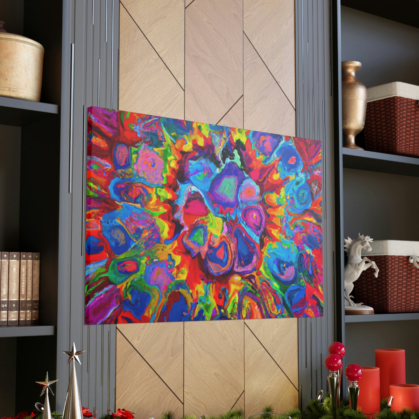 Trippy Floral. - Canvas
