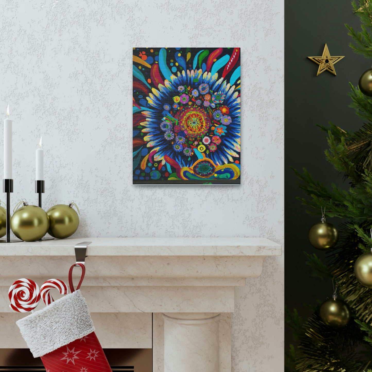 Vibrant Bloom. - Canvas