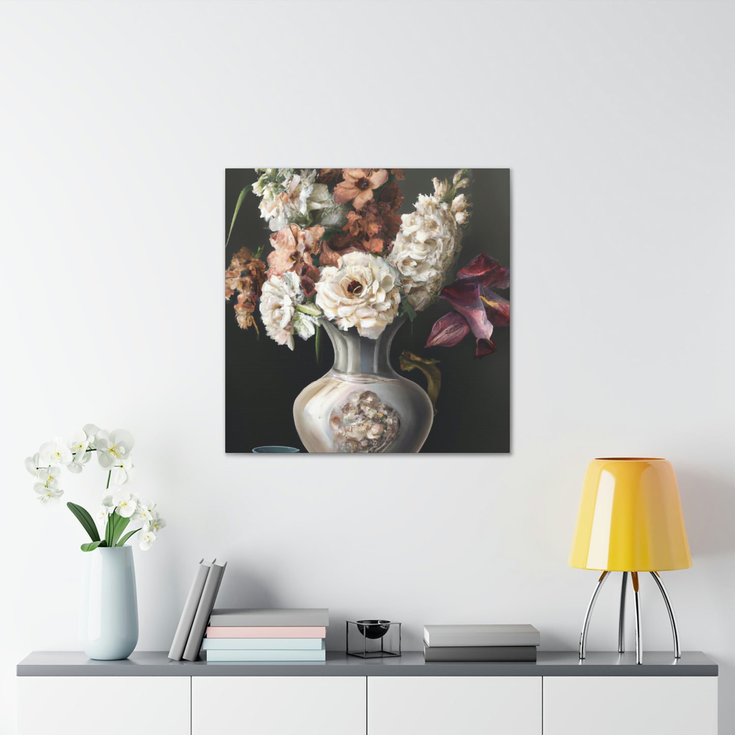 Tender Blooms Brushed. - Canvas