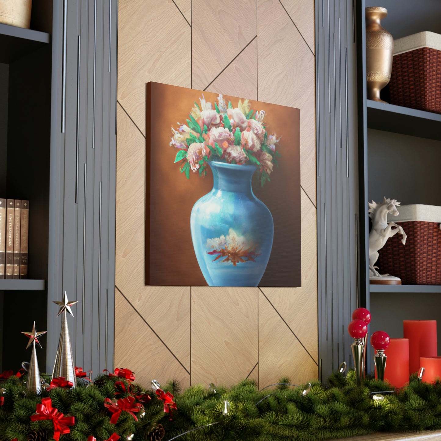 Floral Embellishment. - Canvas
