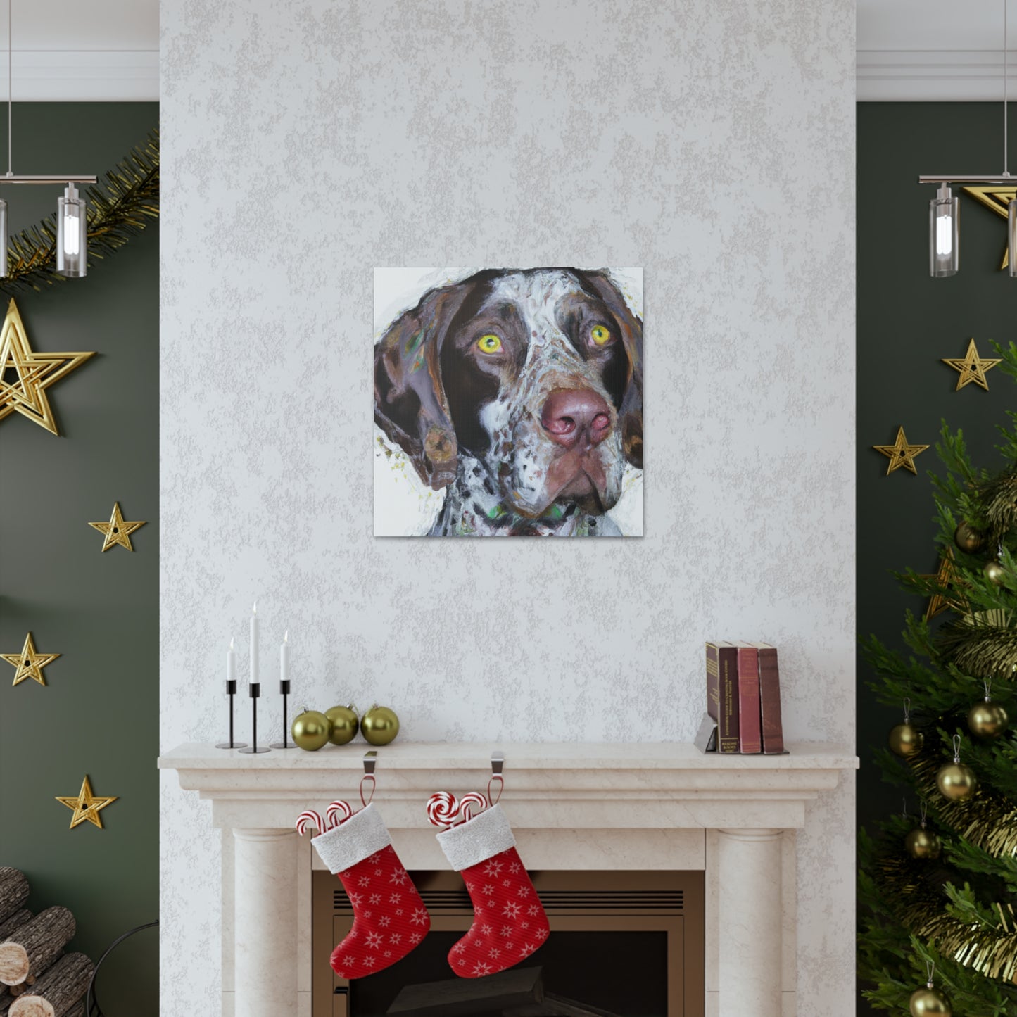 "Pointer Splendor" - Canvas