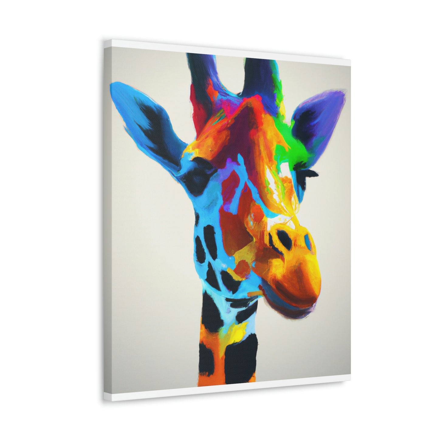 Vibrant Giraffe Dream. - Canvas