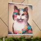 Kitty Blooms - Canvas