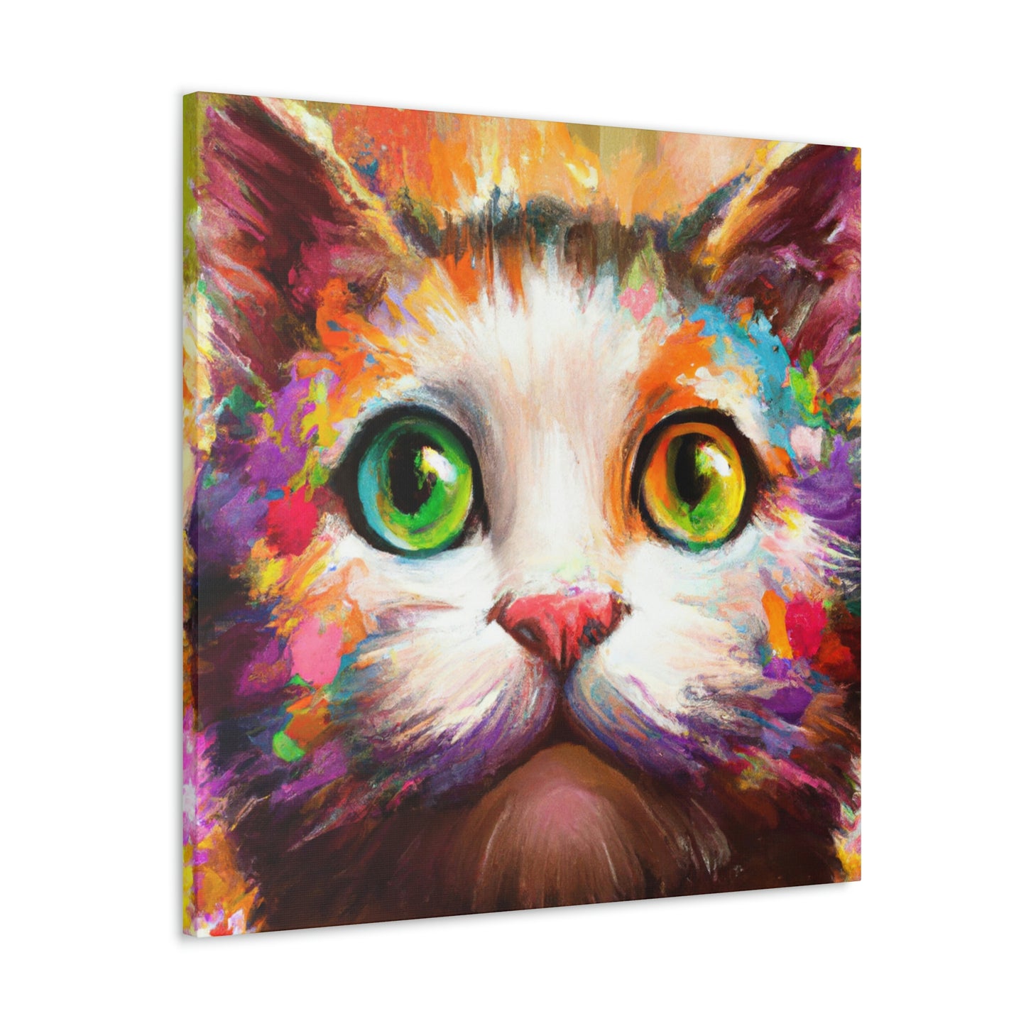 Feline Floral - Canvas