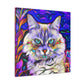 Floral Feline. - Canvas