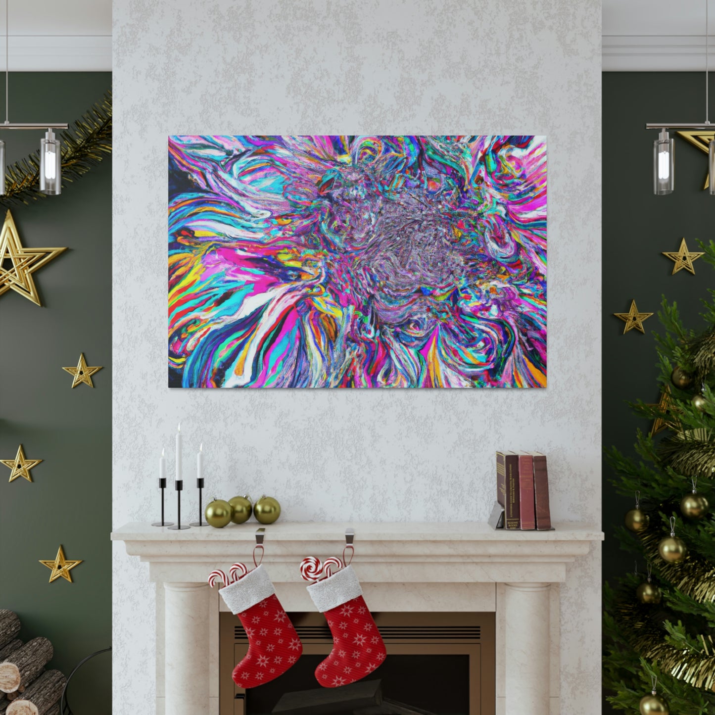 Psychedelic Bloom. - Canvas