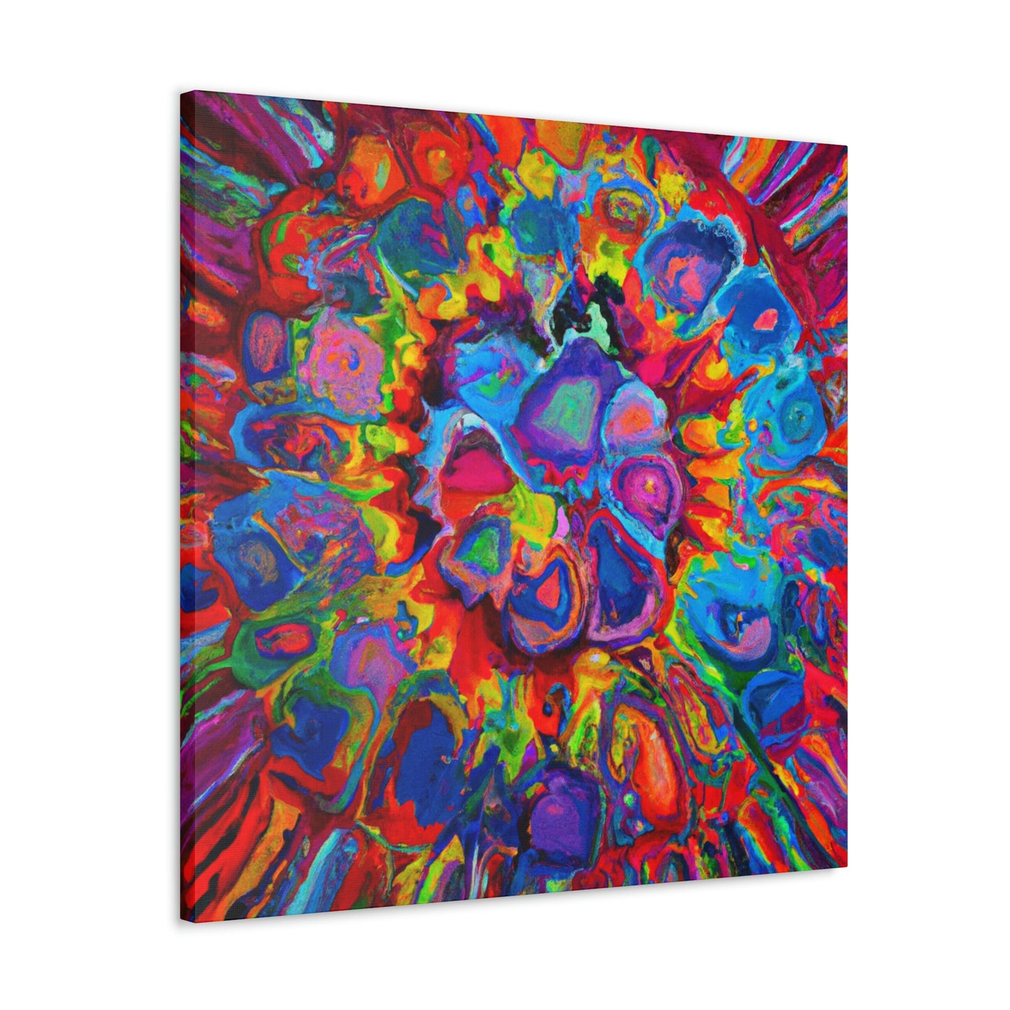Trippy Floral. - Canvas
