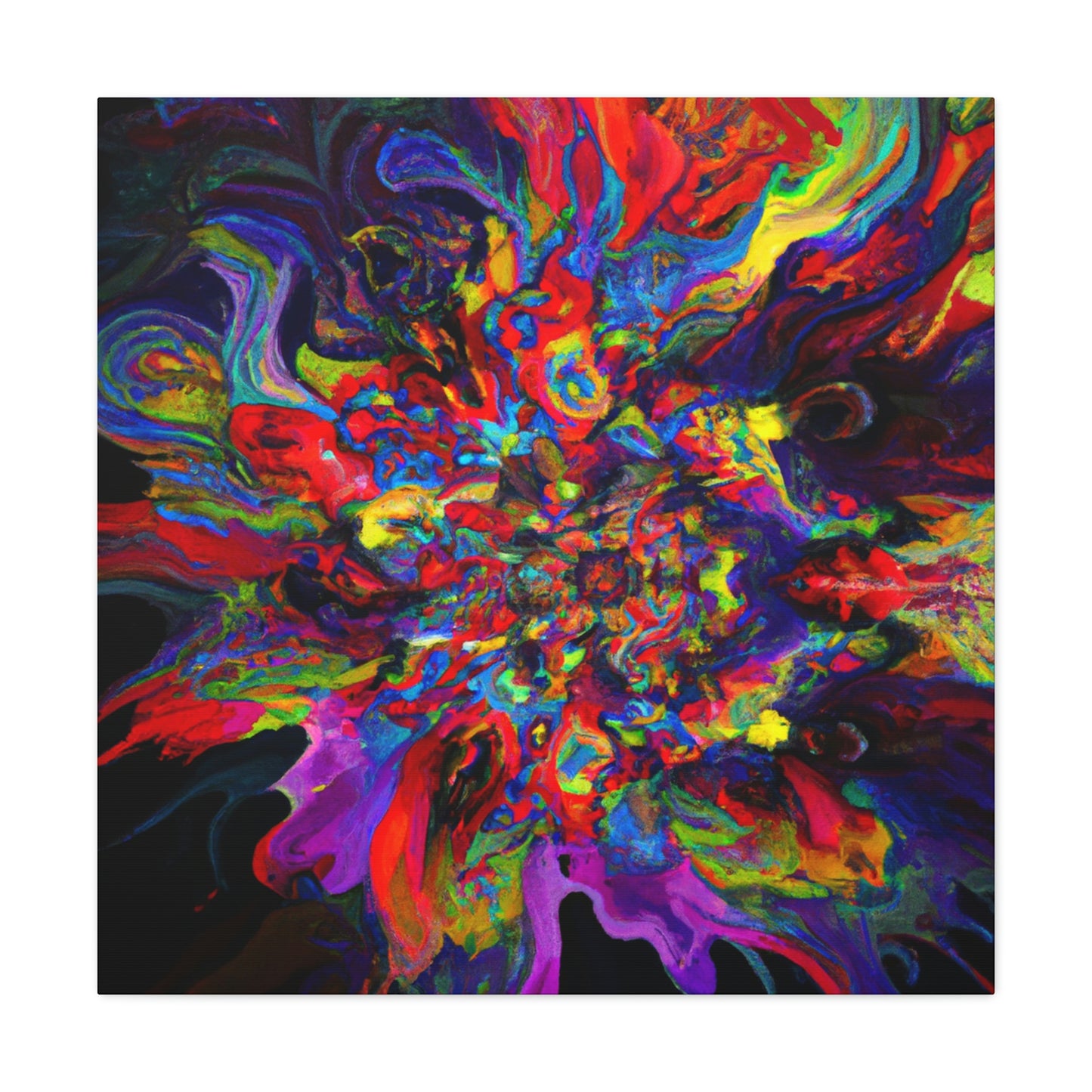 "Trippy Blooms" - Canvas