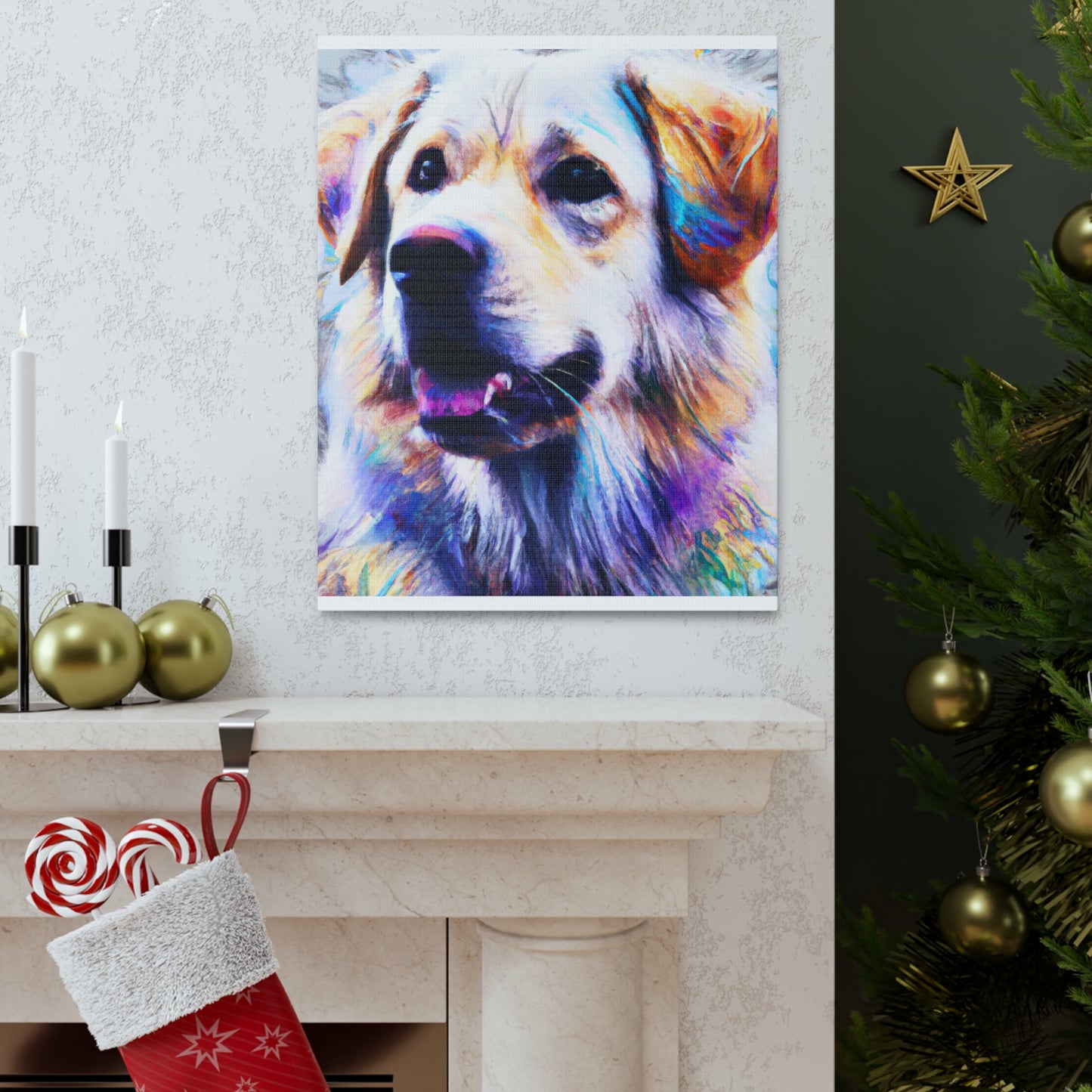 "Canine Elegance" - Canvas