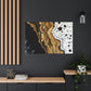 Midnight Gold Glitter - Canvas