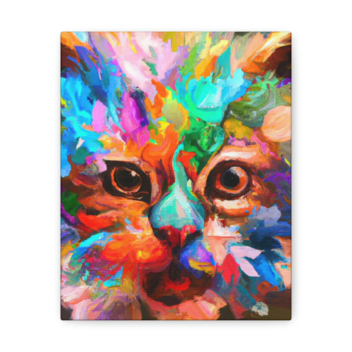 "Floral Feline" - Canvas