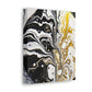 Golden Sparkle Flow. - Canvas